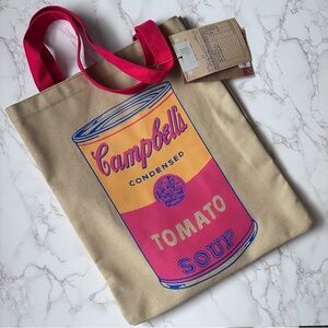 Andy Warhol Campbell's Soup Tote Bag